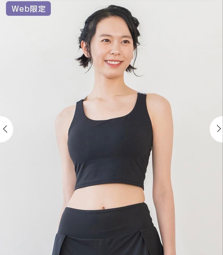 SUKALA Yストラップ ロゴブラトップ ブラック Mサイズ