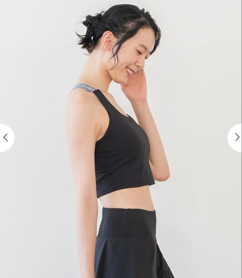 SUKALA Yストラップ ロゴブラトップ ブラック Mサイズ