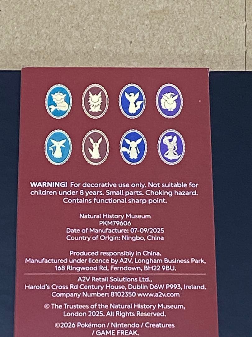 ポケモン ロンドン自然史博物館　イーブイ　ピンバッジ　セット