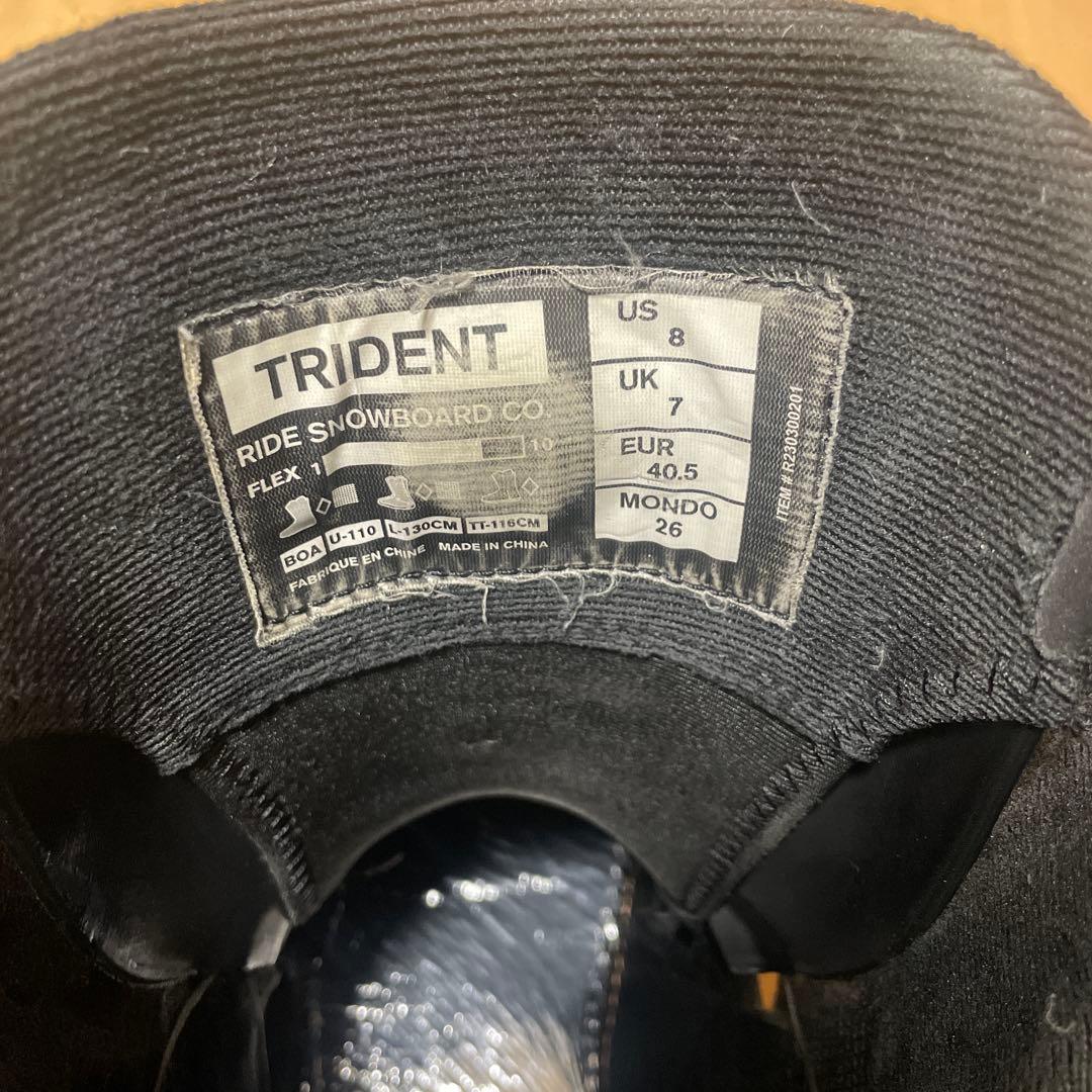 スノーボード　ブーツ　ライド　ride トライデント　trident 26.0