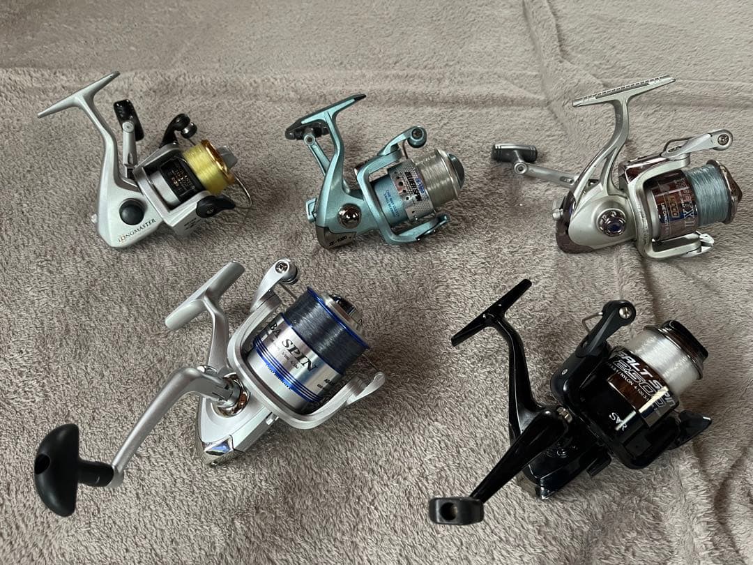 スビニングリールまとめ売り 1000番手〜4000番手 未使用品含