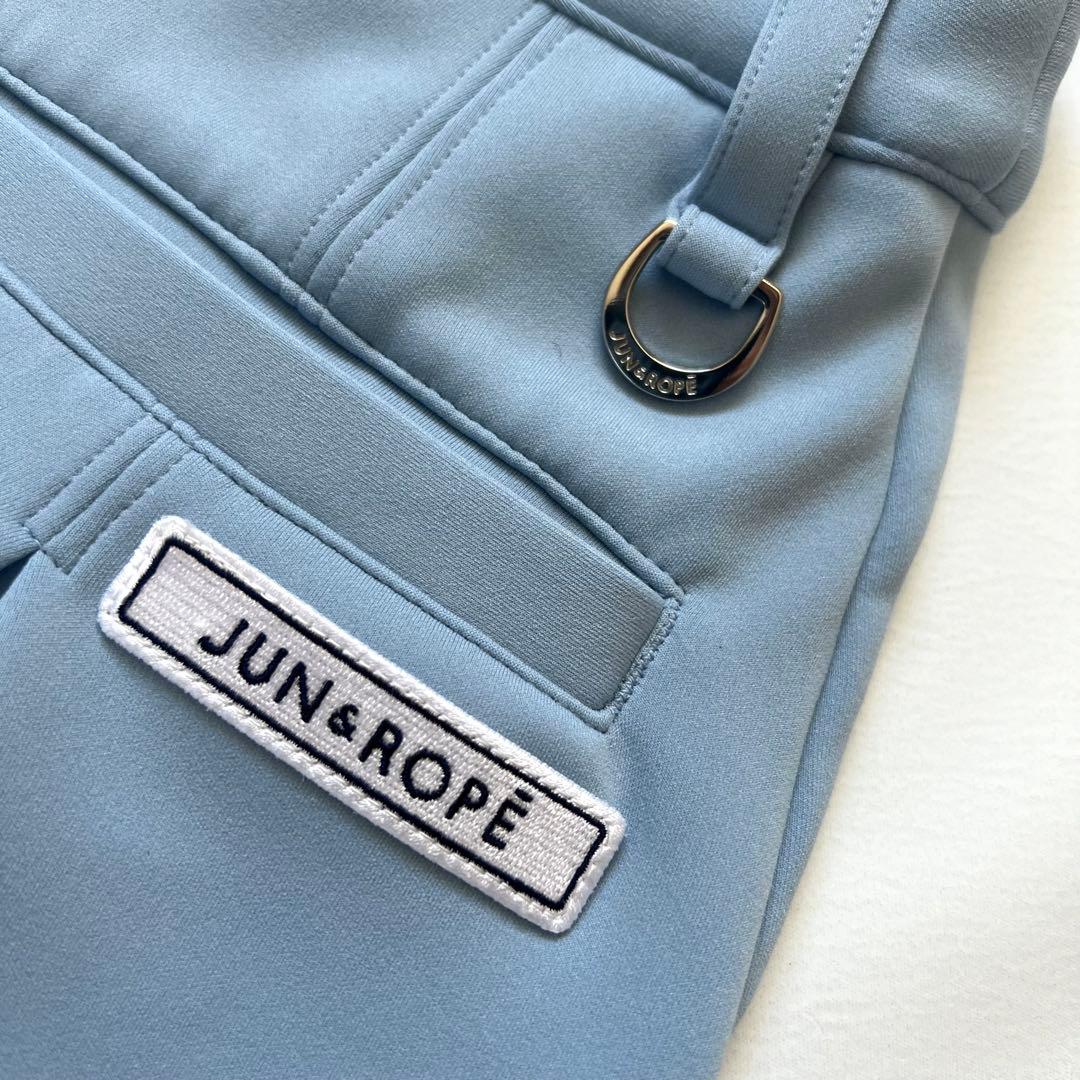 JUN&ROPE ジュンアンドロペ　セットアップ　ダンボールニット　ゴルフ　水色