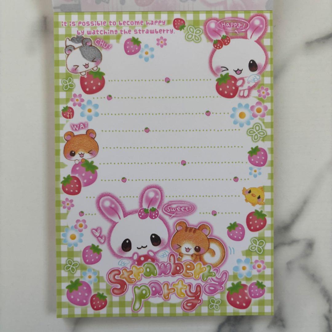 【新品未使用】平成レトロ 当時物メモ帳 クーリア うさぎ パンダ ハムスター