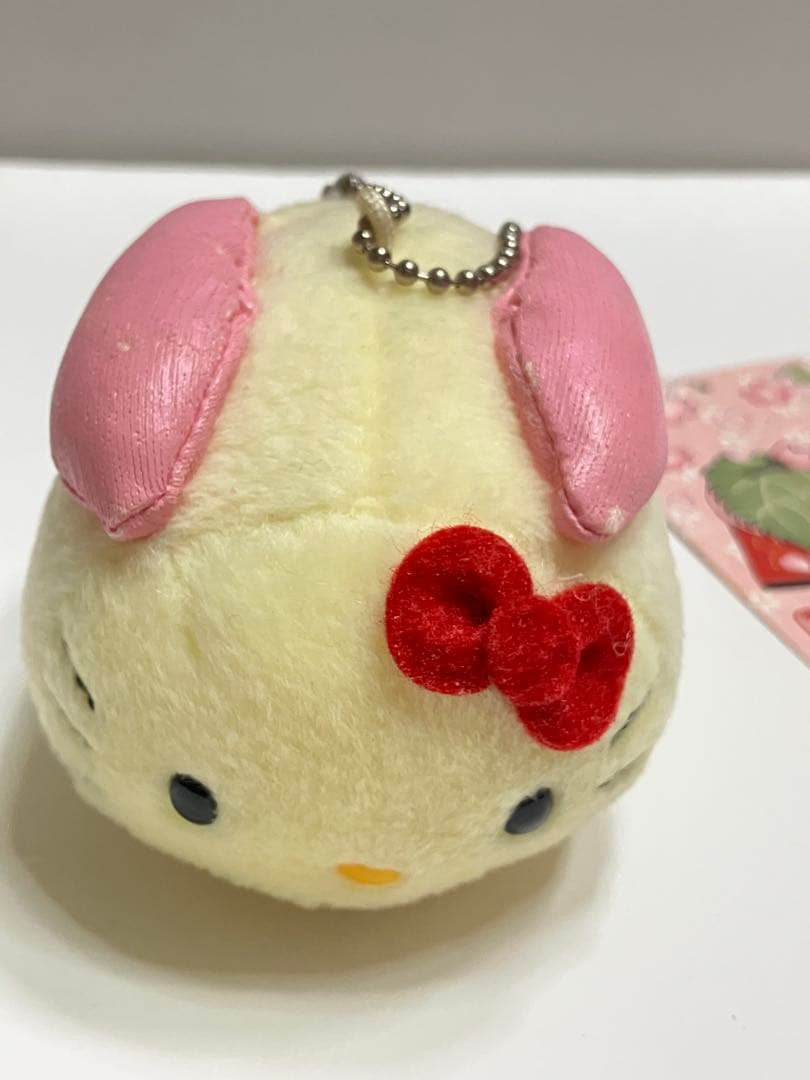 ハローキティ　和菓子 ぬいぐるみ マスコット うさぎまん　2007年 タグ付き