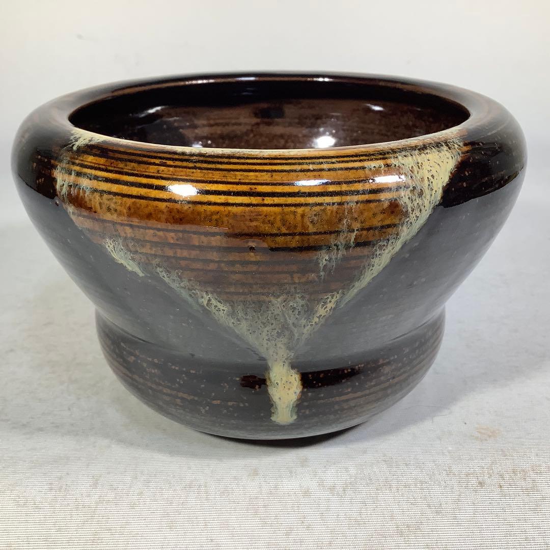 膳所焼　瓢箪　建水　陽炎園　茶道具　送料無料