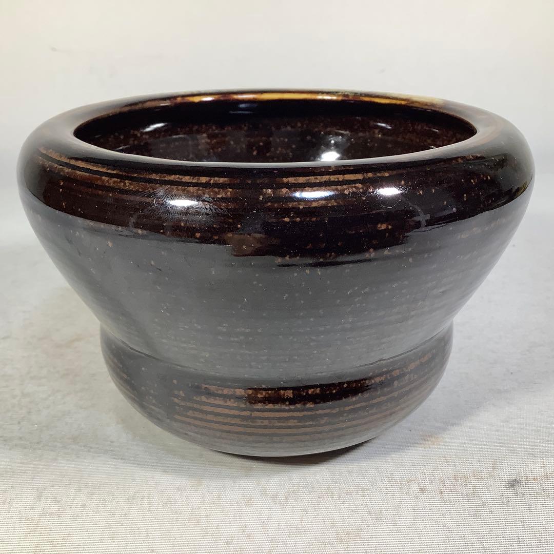 膳所焼　瓢箪　建水　陽炎園　茶道具　送料無料