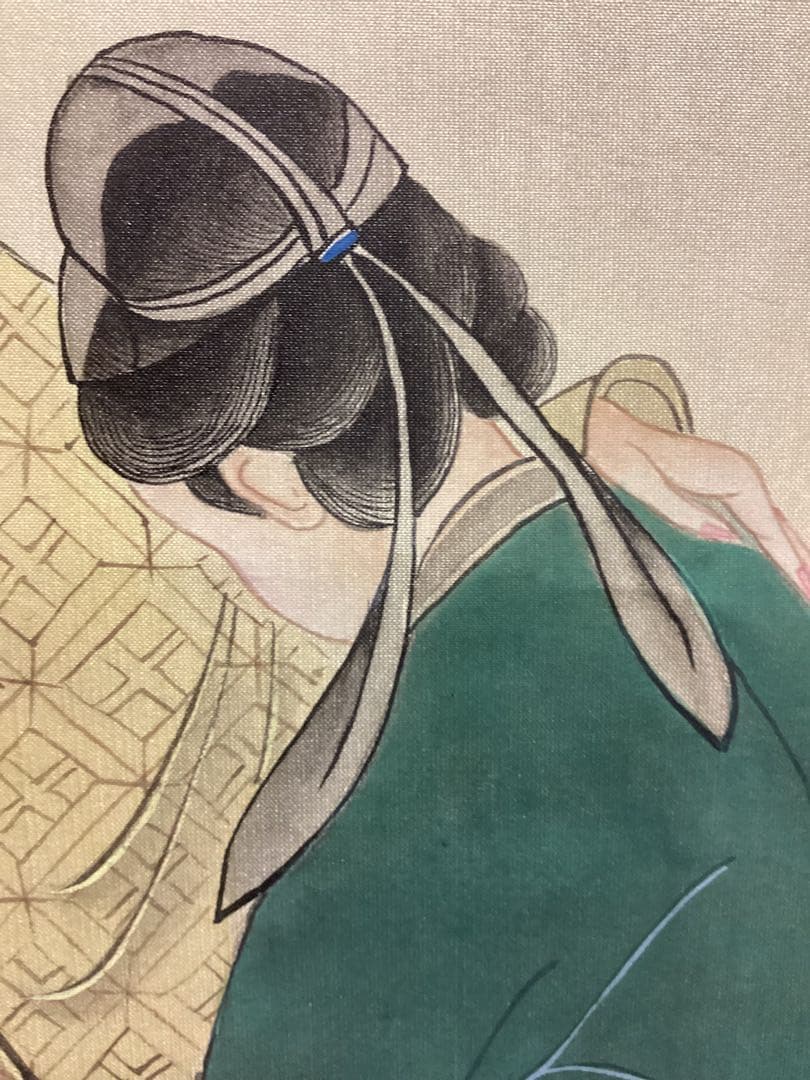 中国美術　アート　掛け軸　銭選写　『楊貴妃』