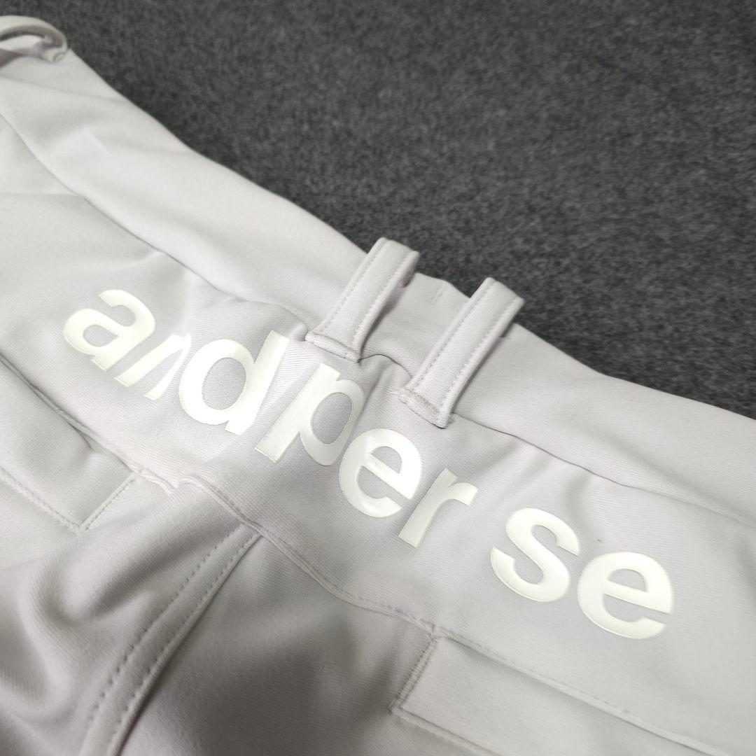 美品 アンパスィ ダンボールニット 中綿ストレッチゴルフパンツ LL