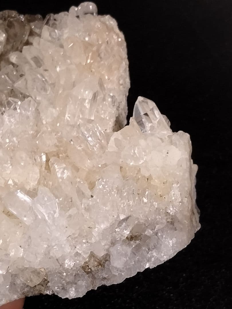 国産鉱物　山梨県　塩山竹森山　天然水晶　　トルマリン入り水晶　早い者勝ち