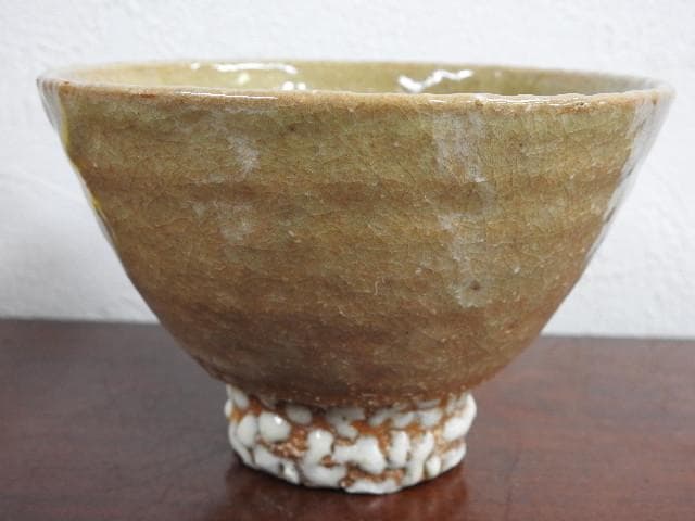 萩茶碗　山本京山　山水庵　人丸窯　共箱　Ｍ888