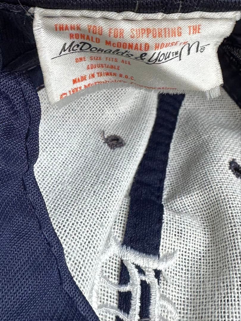 レア ビンテージ 1983 デトロイトタイガース x マクドナルド キャップ