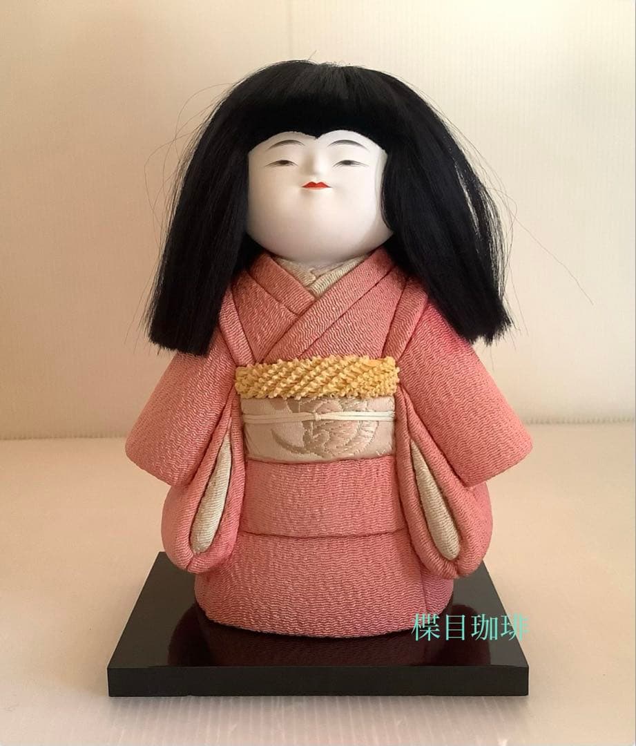 松崎幸一光作♪女の童♪木目込人形♪市松人形♪ヤケ汚れ擦れ♪髪やや乱れ