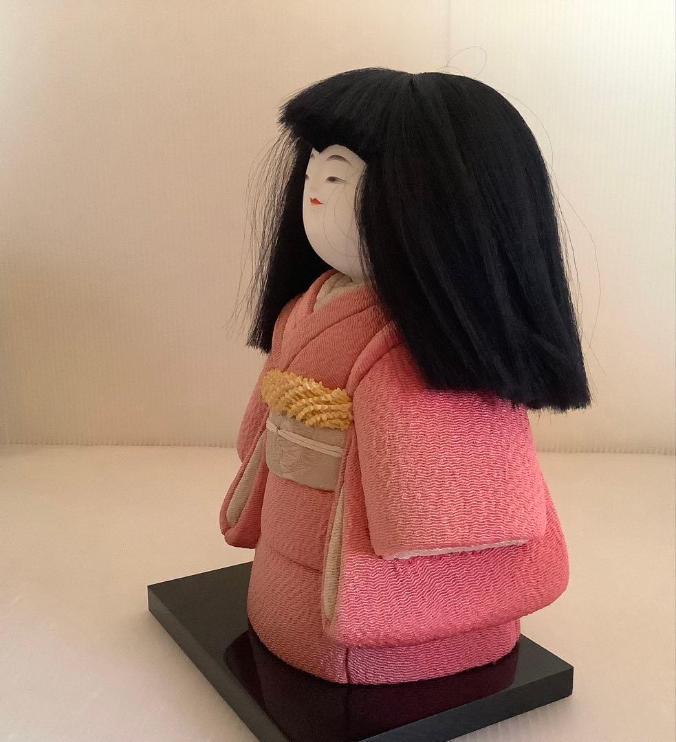 松崎幸一光作♪女の童♪木目込人形♪市松人形♪ヤケ汚れ擦れ♪髪やや乱れ