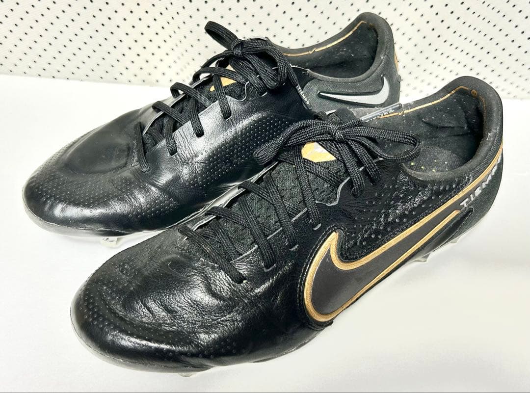 NIKE レジェンド9エリートFG （ブラックxゴールド）サッカー26.5cm