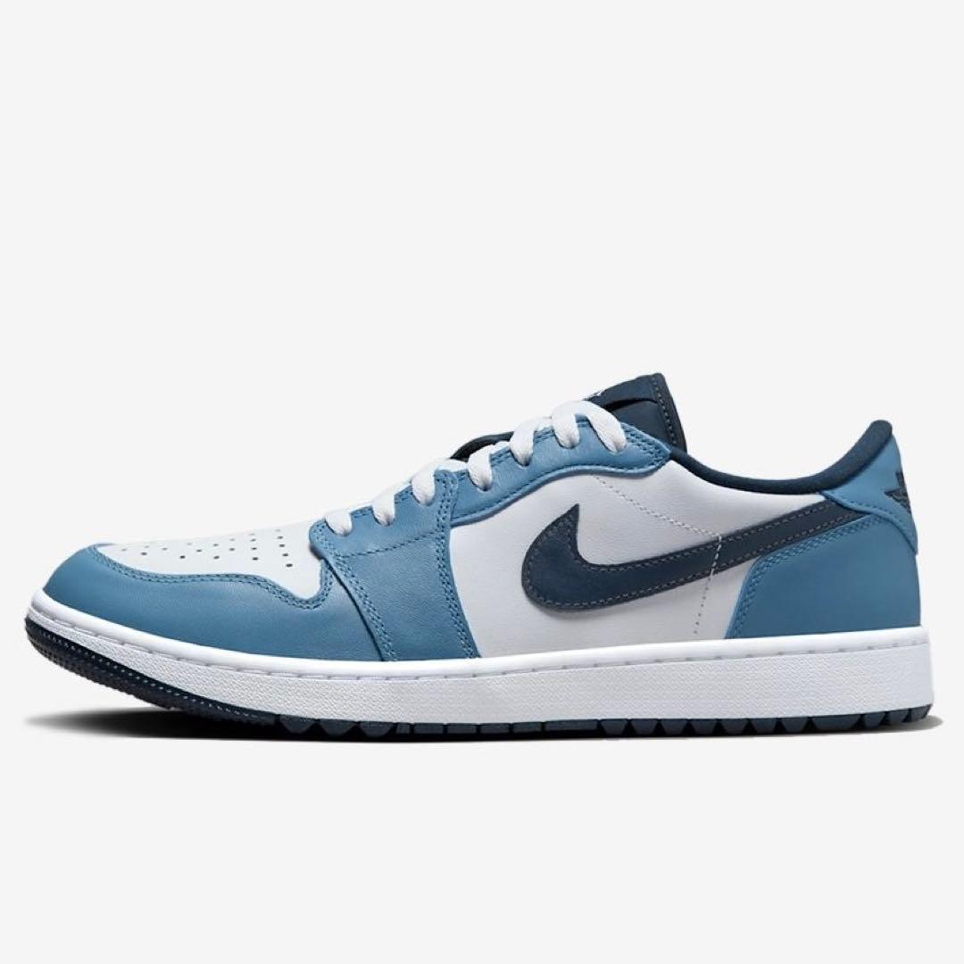 ナイキ ゴルフ ジョーダン 27 スニーカー シューズ 靴 青 天然皮革