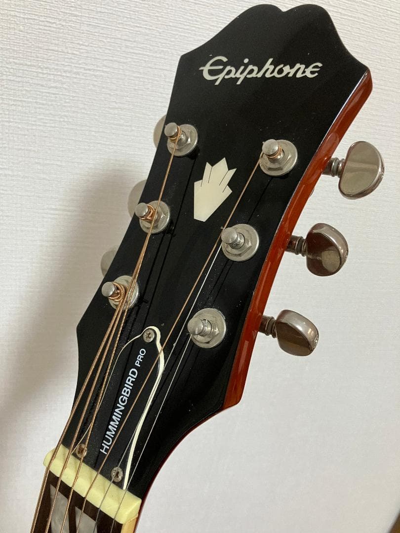 Epiphone Hummingbird PRO エレアコ チューナー/ケース