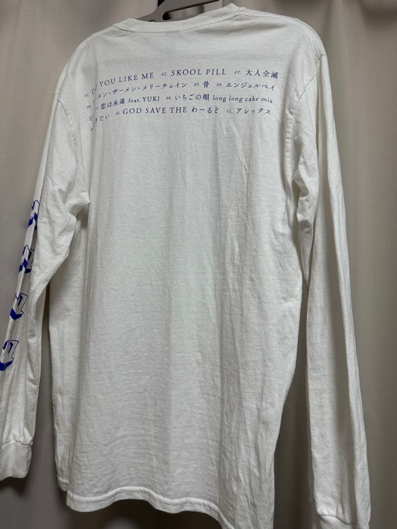 銀杏BOYZ ロンT 白　写真プリント