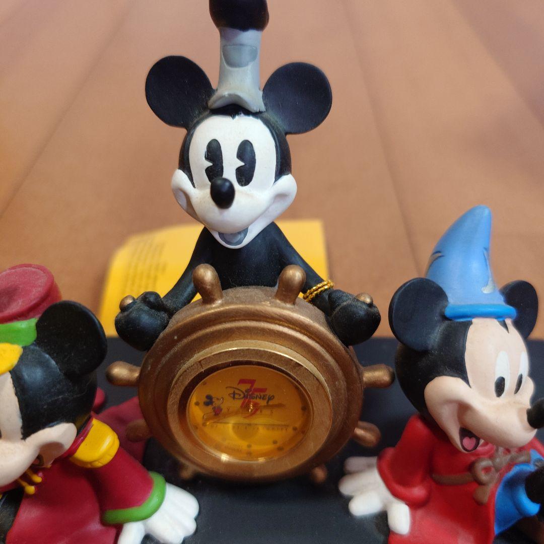 ディズニー ミッキーマウスThe Years 75 Years デスククロック