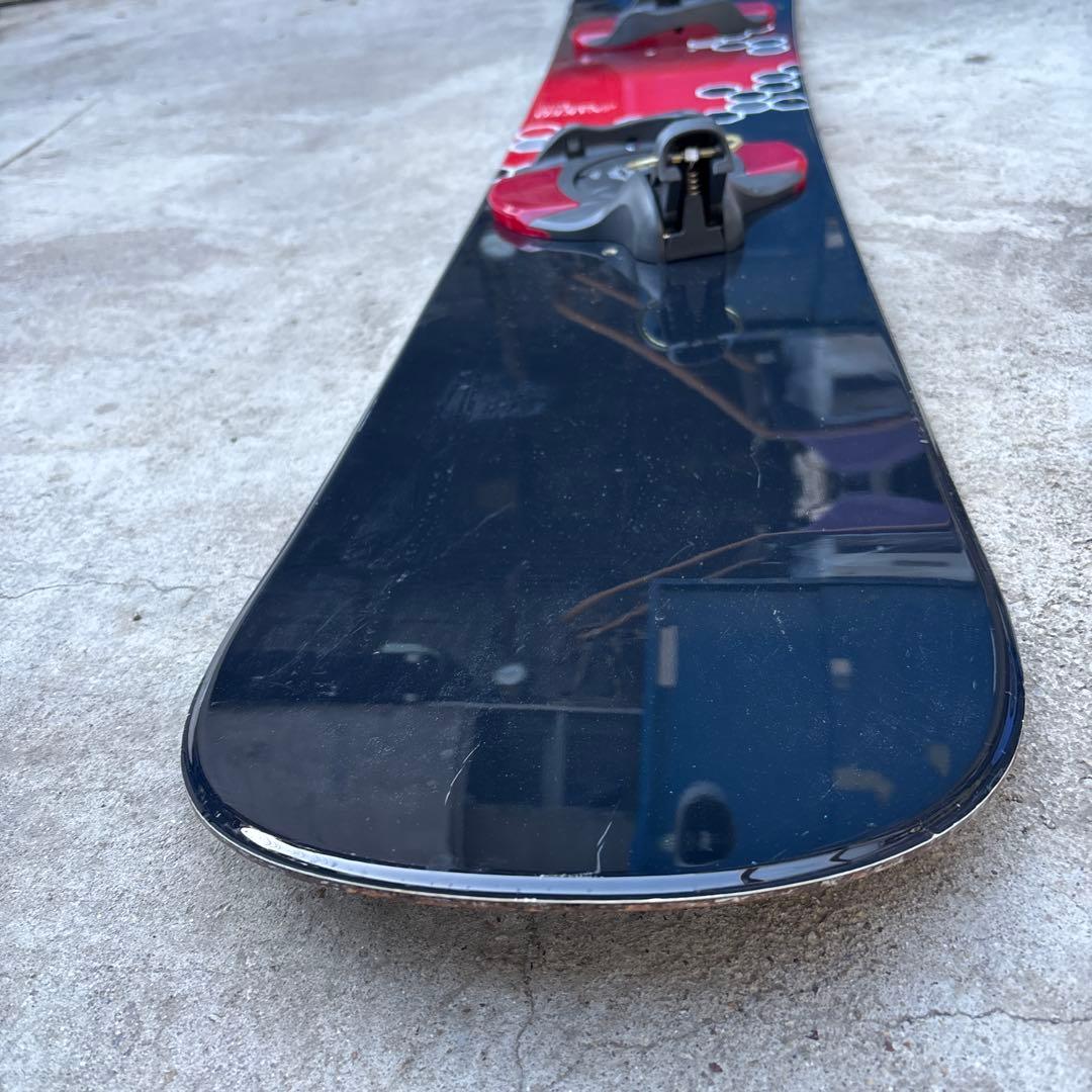 JNAKEDスノーボード 約154cm 黒/赤 バインディング付き