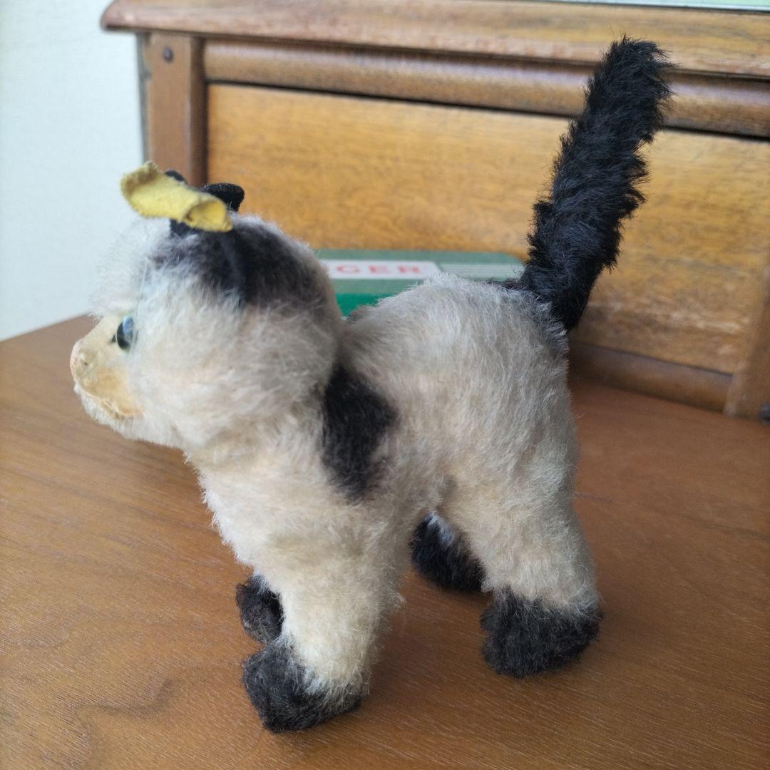 ビンテージ　シュタイフ　Gussy キャット　猫