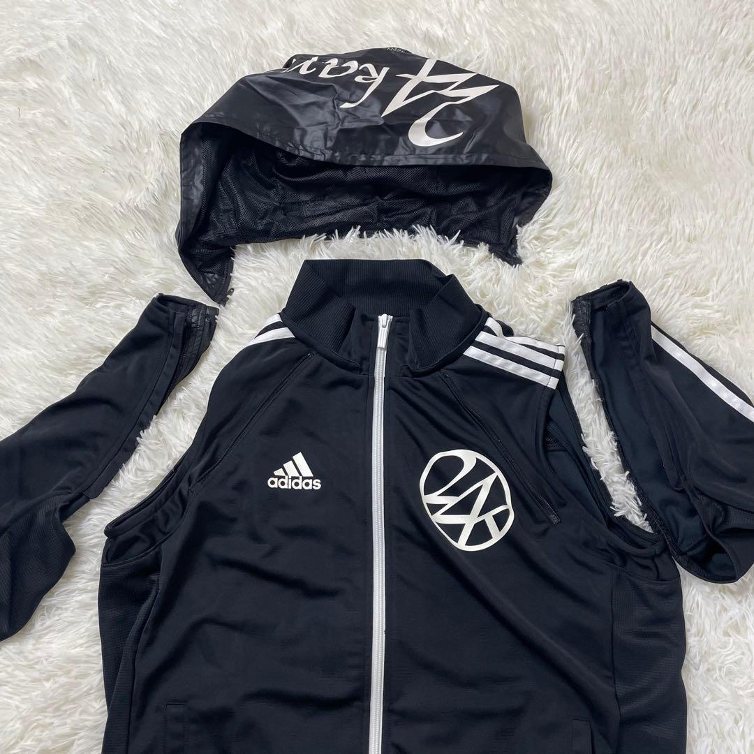 極美品✨ L 24karats adidas ジャージ　セットアップ　黒