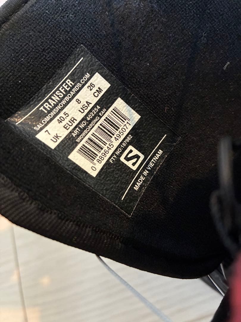 k*J様 SALOMON TRANSFER スノーボードブーツ