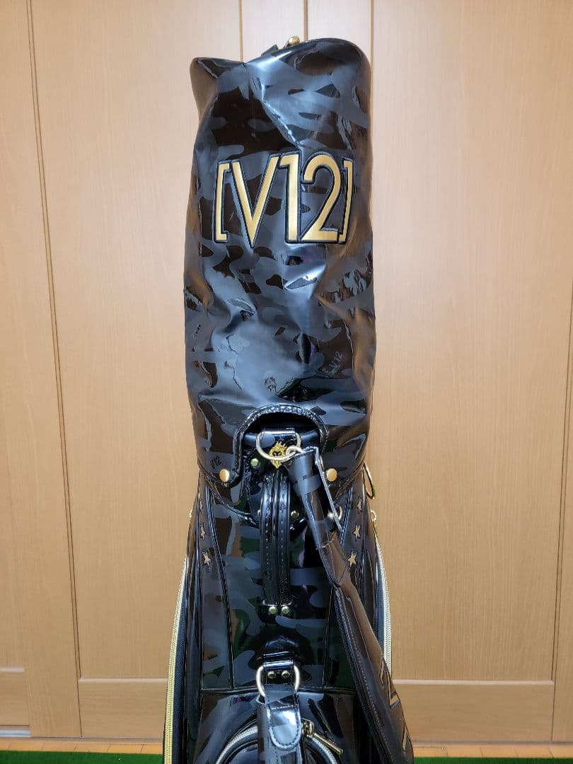 送料無料　V12　キャディバッグ　ヘッドカバー5個付