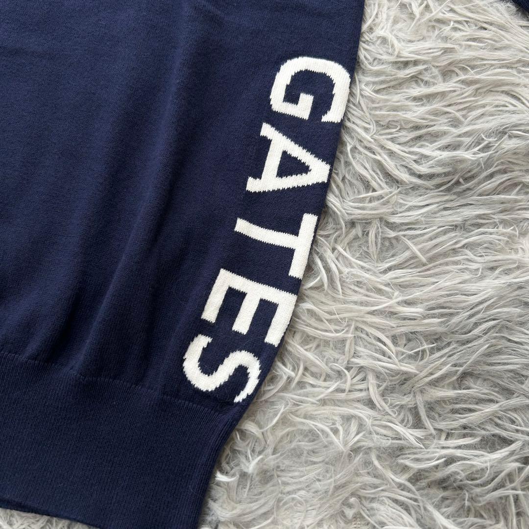 新品　パーリーゲイツ　ニット　セーター　タートルネック　カシミヤタッチ　ネイビー