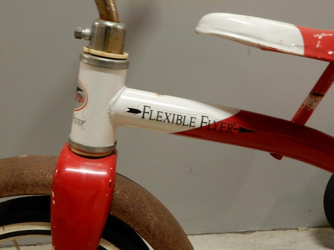 貴重!!　50～60's　USA製　FLEXIBLE FLYER　三輪車　良品