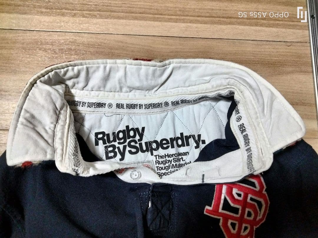 Superdry ラガーシャツ ネイビー サイズ15