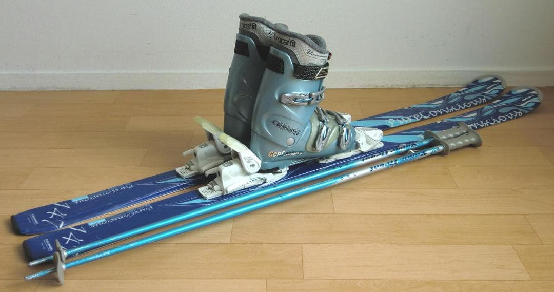 ■■1月限定■送料無料■女性用スキーフルセット■板147靴25.5■メンテ付■■