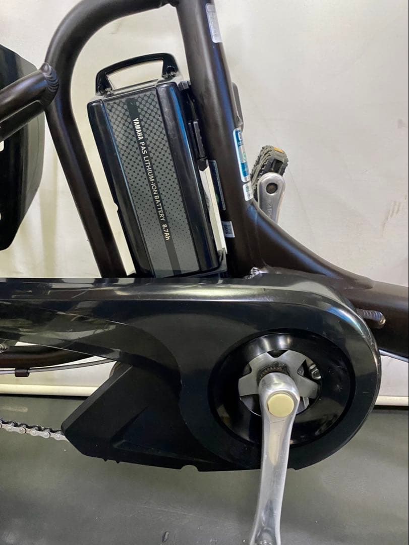 1年保証 ブリヂストン　20インチ　3人乗り 子供乗せ　茶色　電動アシスト自転車