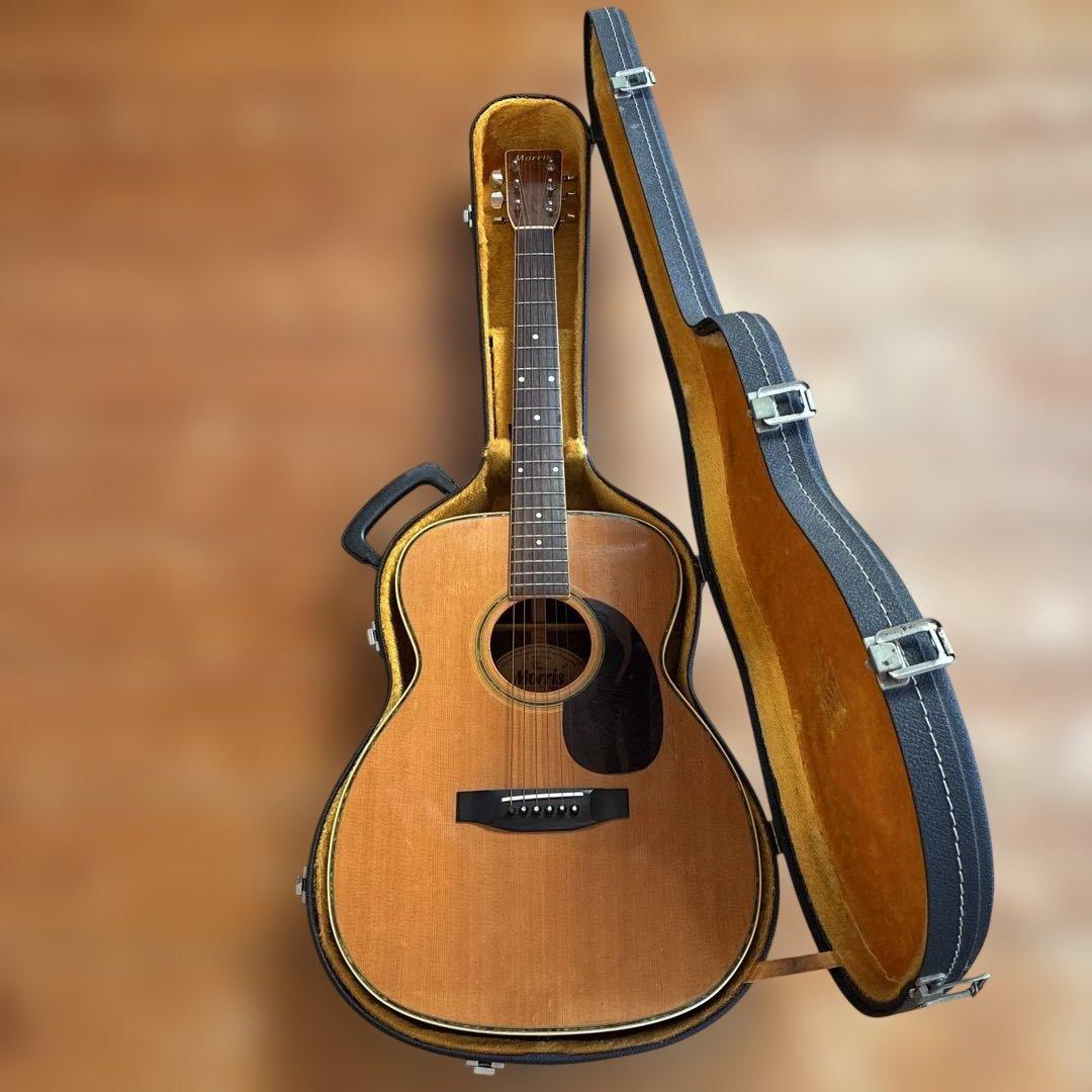 モーリス Morris F-25 アコースティックギター 年代物ハードケース付き