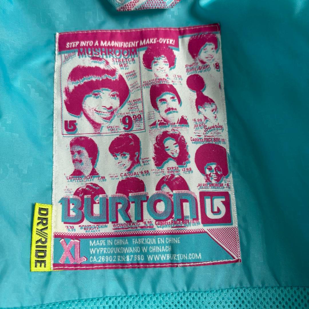 Burton × Chuck Anderson スノーボードジャケット　ネオン