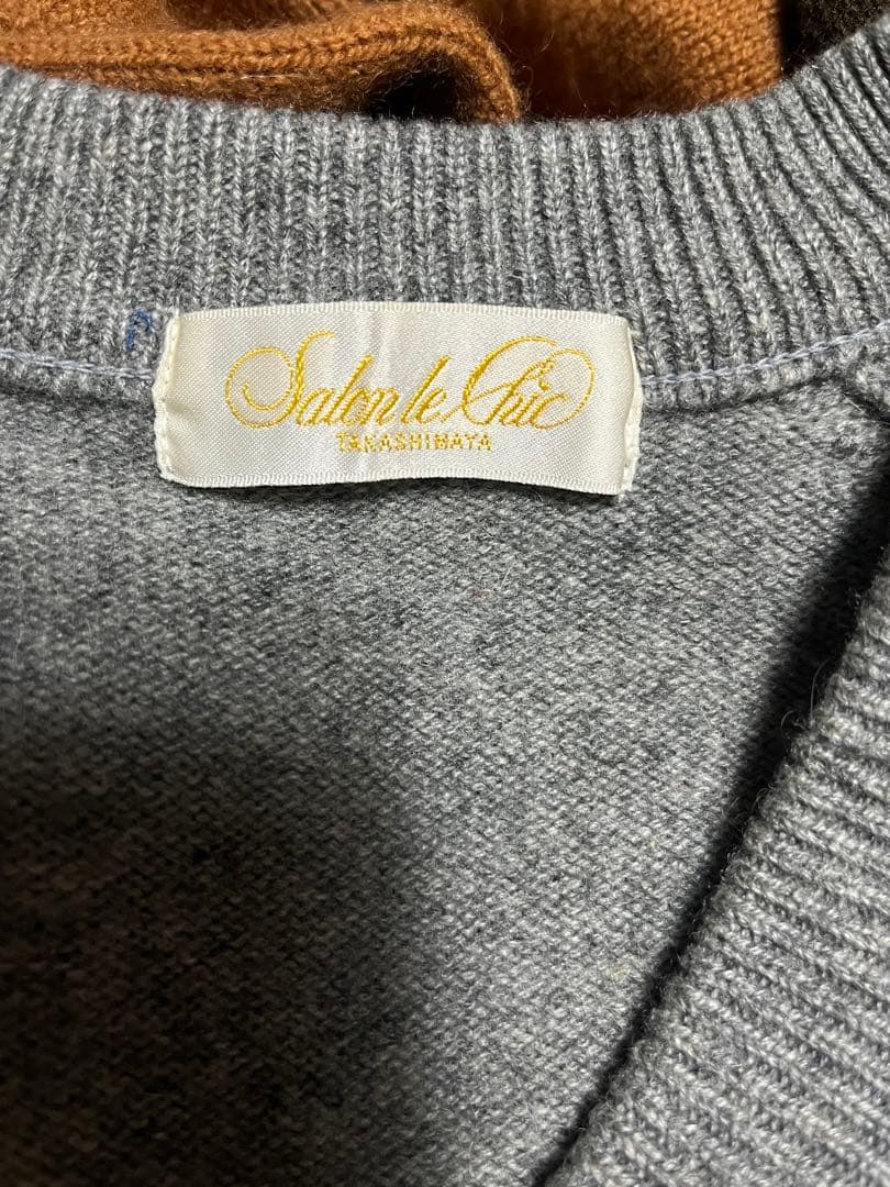 Ｖネックカシミヤセーター