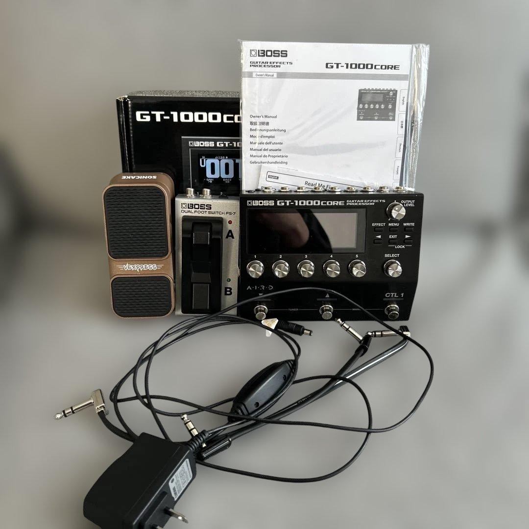 BOSS GT-1000CORE、FS-7、VEXPRESSフットペダル　箱付き