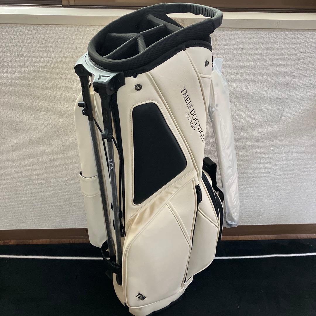 即日発送 新品 TDN GOLF スコットランド発 スタンドバッグ オフホワイト