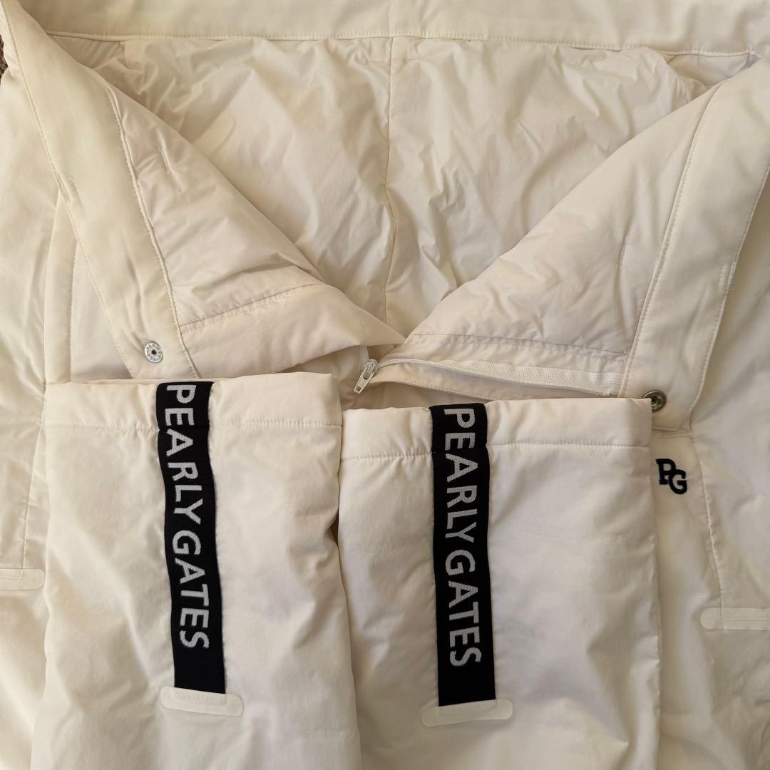 現行モデル　中綿　防寒　パーリーゲイツ　パンツ　L〜XL相当 白　総柄　5