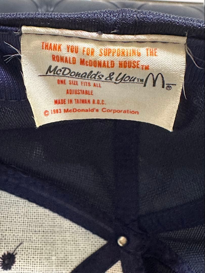 デッド ビンテージ 1983 デトロイトタイガース x マクドナルド キャップ