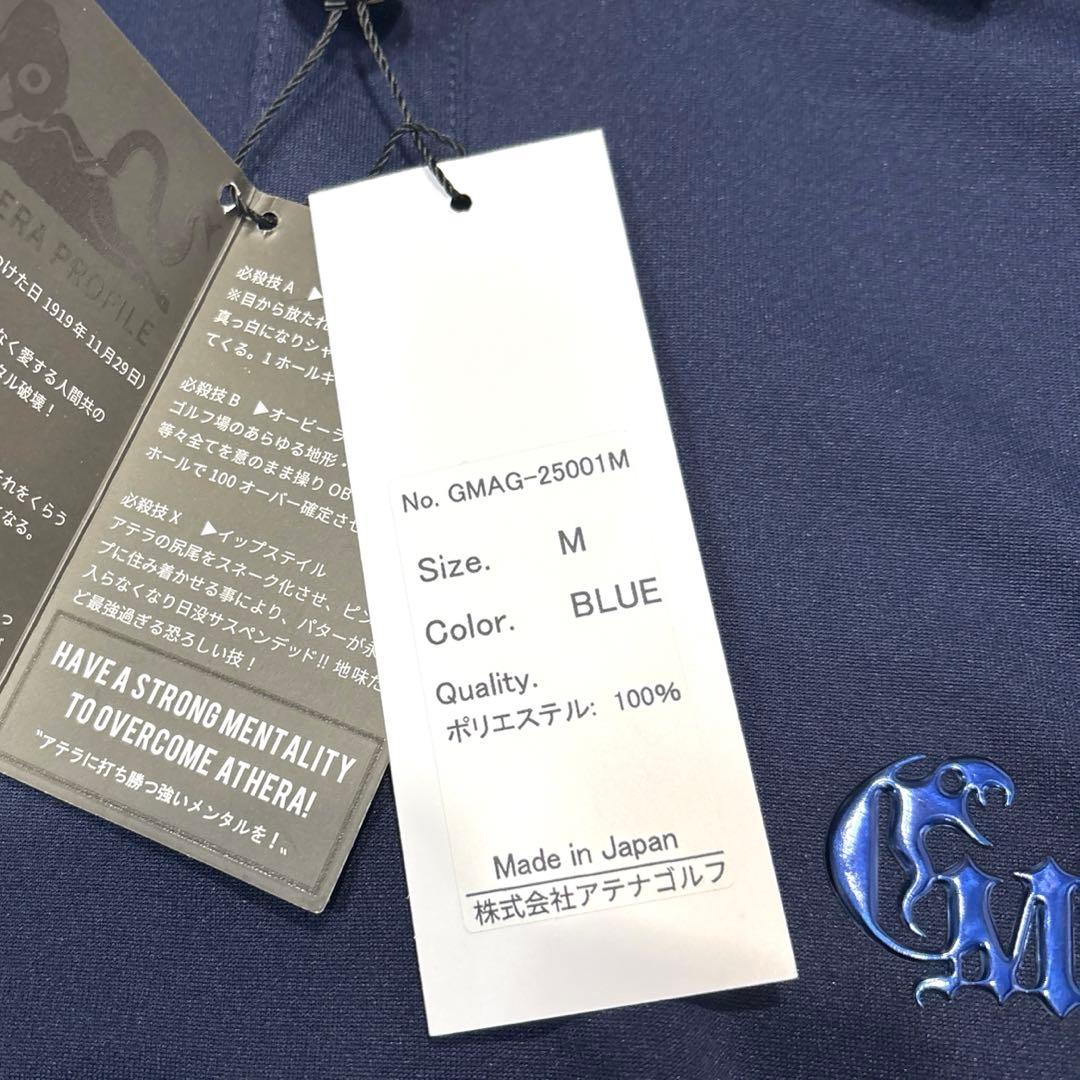 【新品タグ付/メンズM】GREED MONSTER　ポロシャツ　ゴルフウェア　紺
