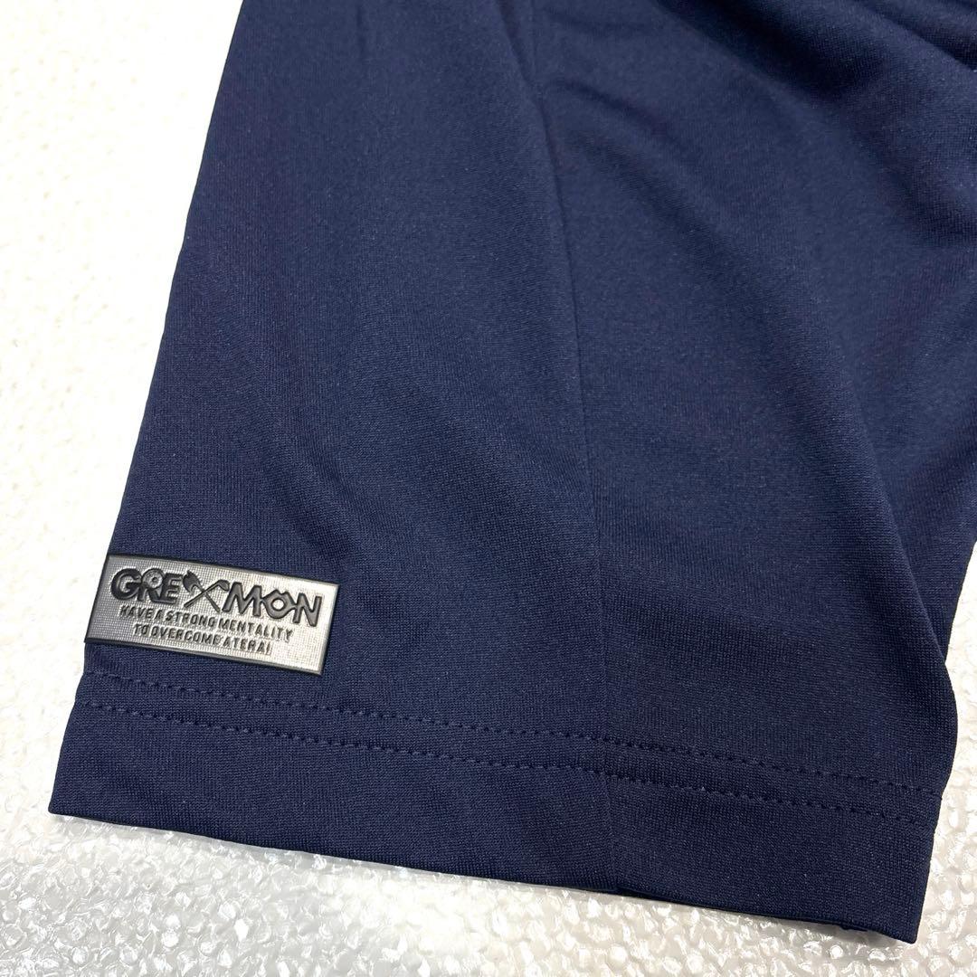 【新品タグ付/メンズM】GREED MONSTER　ポロシャツ　ゴルフウェア　紺