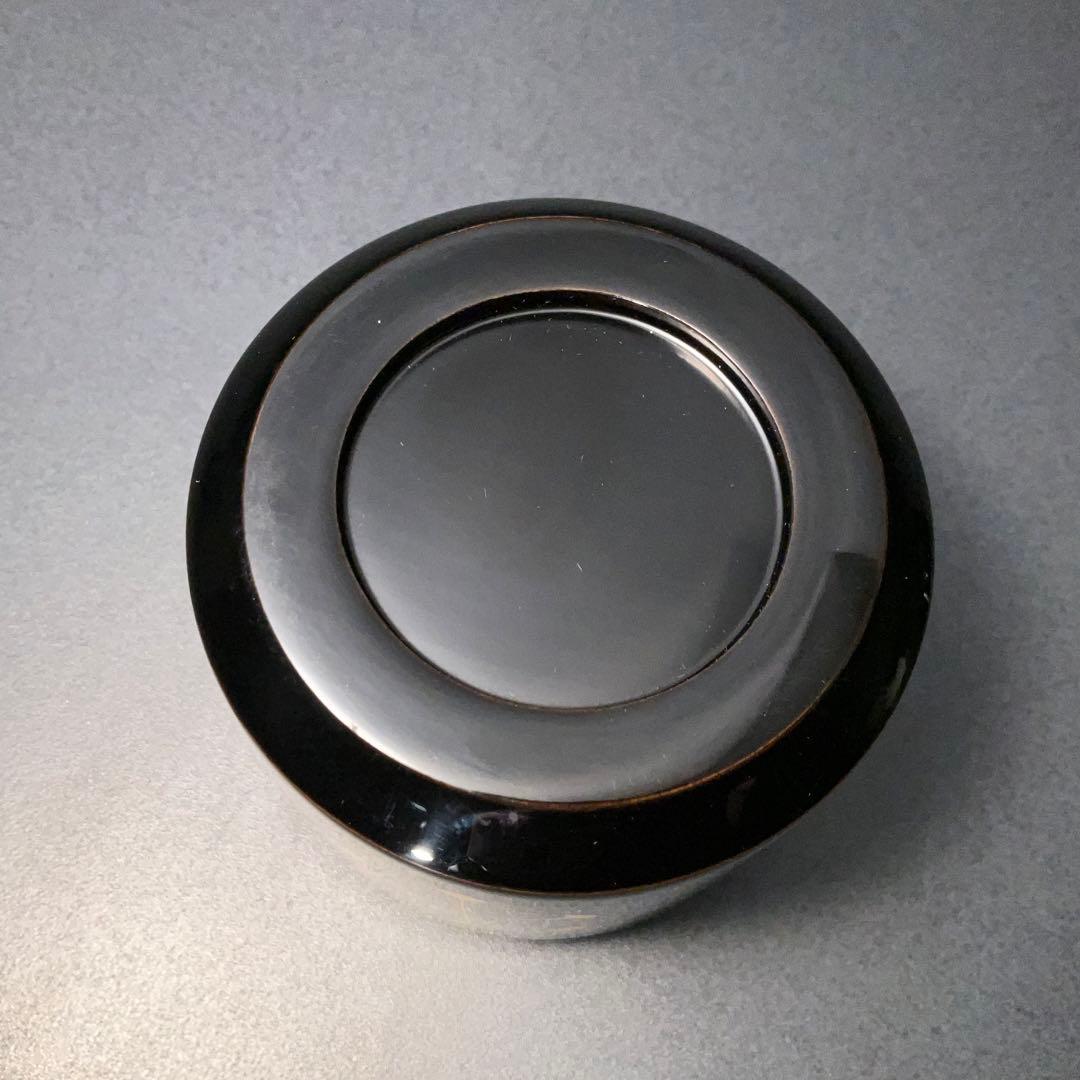 【茶道具】雪吹　棗　雪輪　中村宗尹　共箱　薄器　吹雪　R1277ダN3