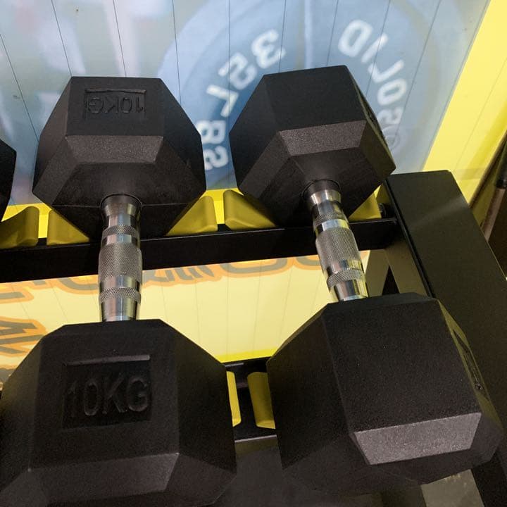 ヘックス  ラバーダンベル　55kg2個