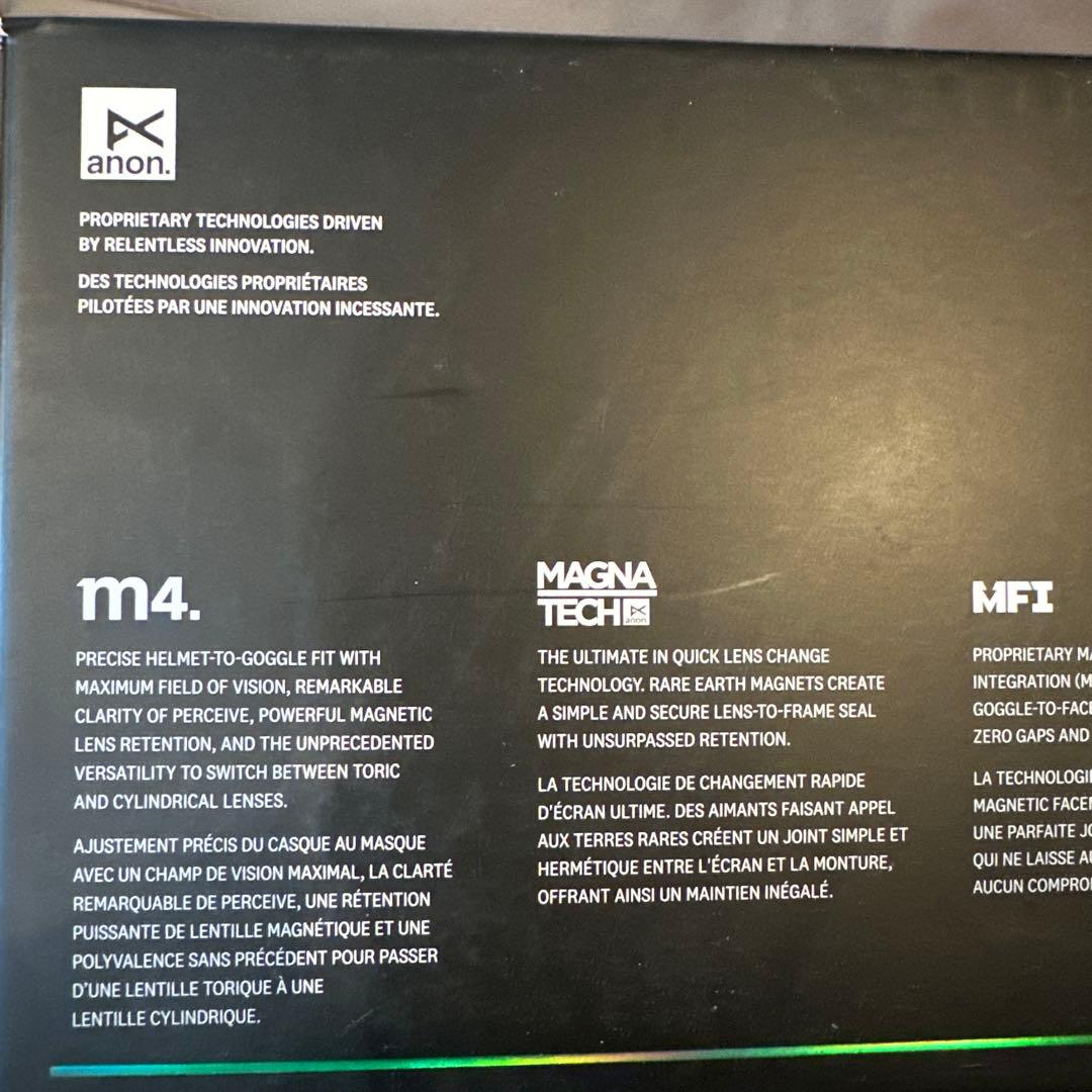 【新品】ANON M4 ローブリッジフィット ゴーグル