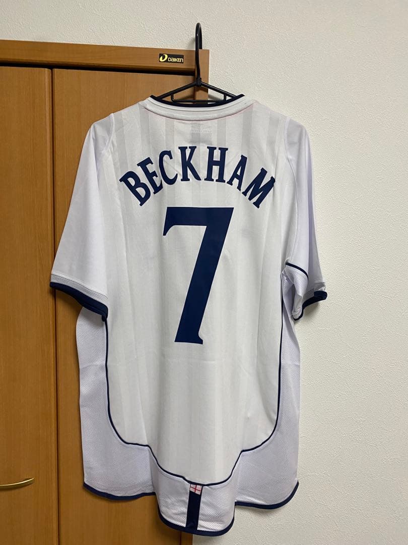02日韓 W杯 7番 BECKHAM ベッカム イングランド 代表ユニフォーム