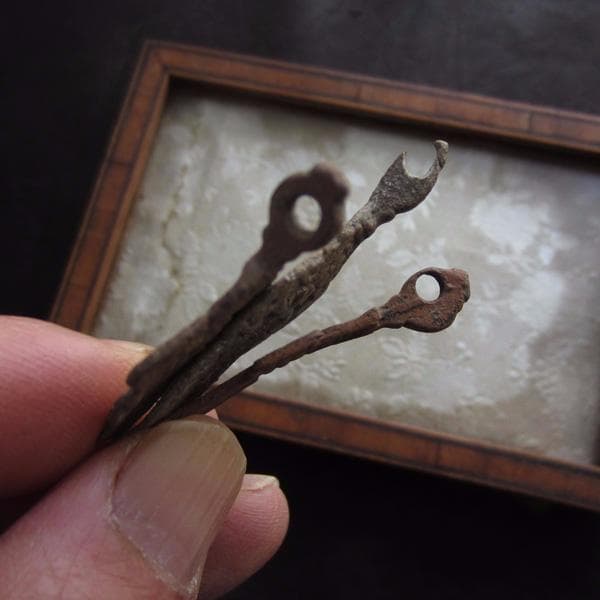 17世紀　ロシアン・クロス　3点セット　19　アンティーク　ブロンズ　ロザリオ