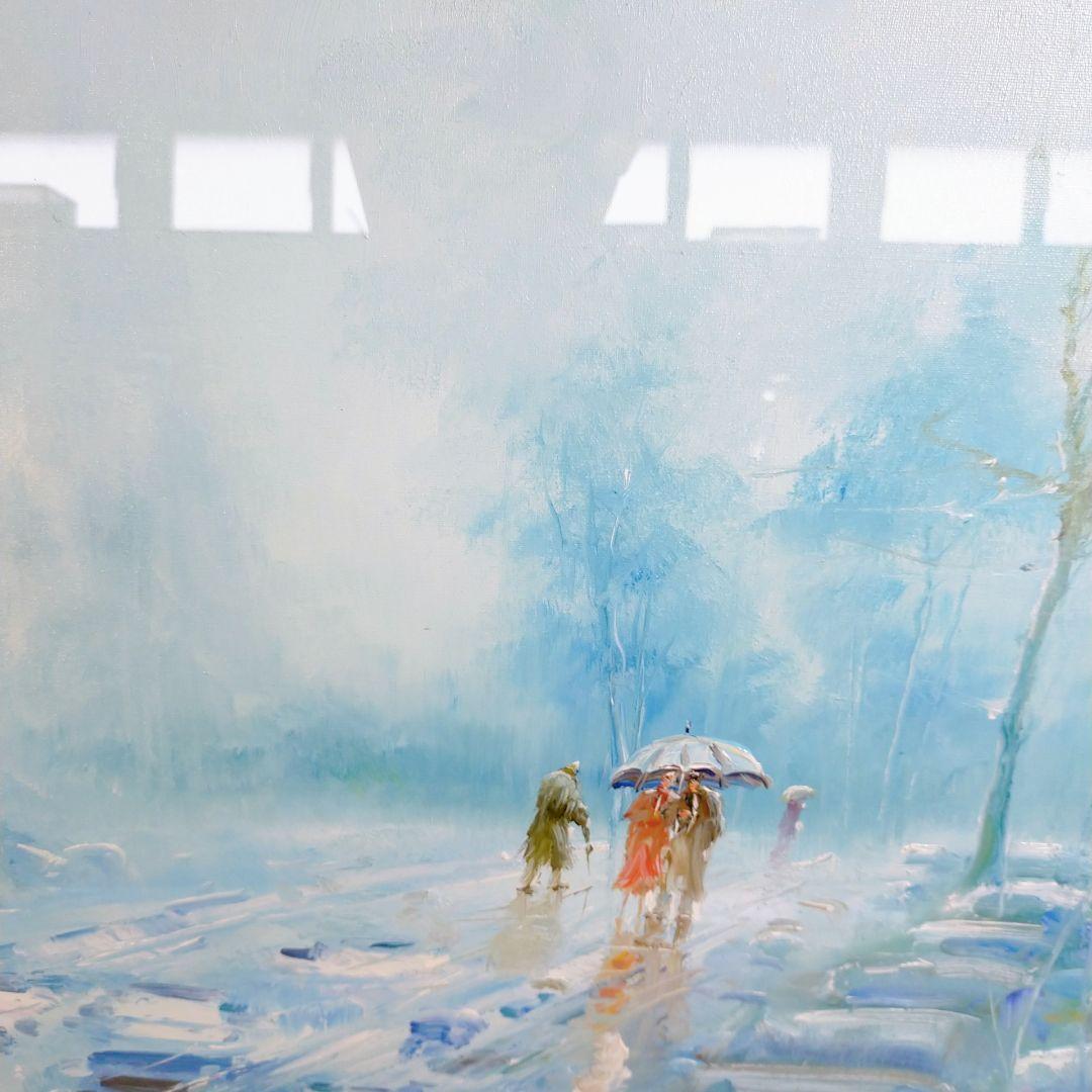 アルフレッド・カンデラ　油絵　スペイン画家　額装　インテリア