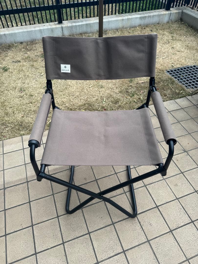 スノーピーク　ブラウン 折りたたみアウトドアチェア