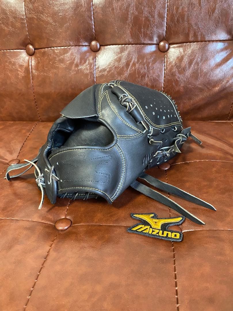 ミズノプロ 硬式野球グローブ 黒ブラック