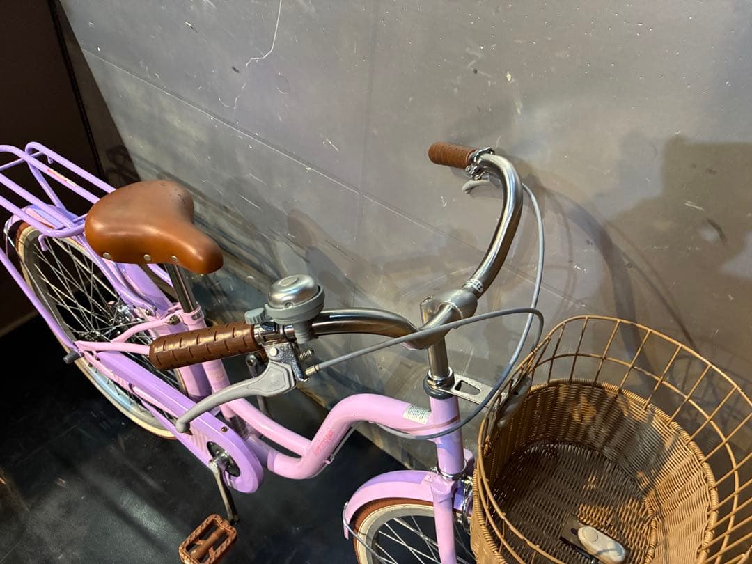 G9【大阪堺市/引取】中古自転車 子ども自転車 22インチ パープル系